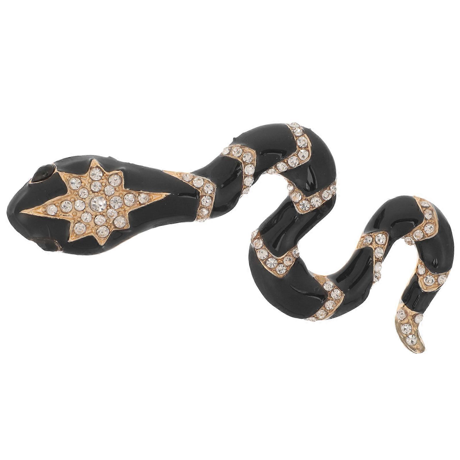 女性用エレガントなメタル スネーク ブローチ ピン – 衣類、スカーフ、バッグ、スーツ用の耐久性のある合金デザイン