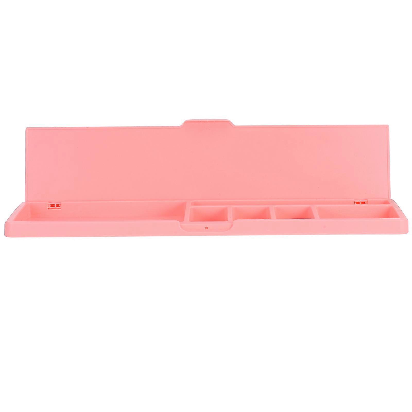 Ergo Mouse Pad Hard Pencil Case Plastic Keyboard Tray With Storage Organizer Box For Keyboard And Mouse Pink 36.40X8.80X2.00CM Storage Organizer 1Set