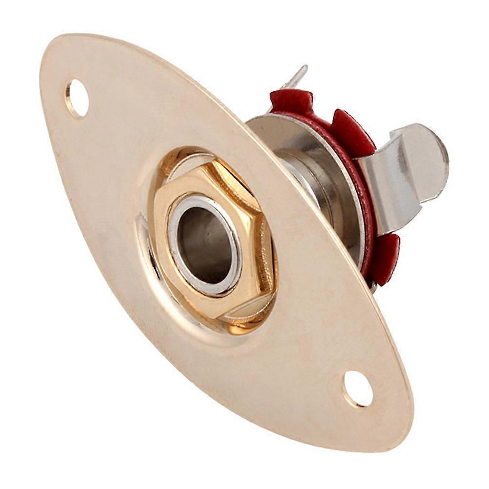 ジャックプラグソケットエレクトリックギター接続プレートギタービル銅合金4.80X2.60X2.60CM 1パック