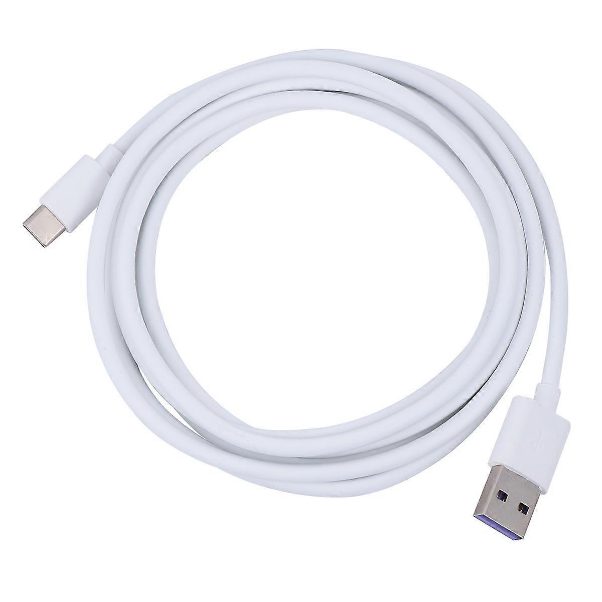 Type C USB Charging Cable for Fast Data Transfer, Flexible Design, Easy Plug/Unplug, Compatible, White