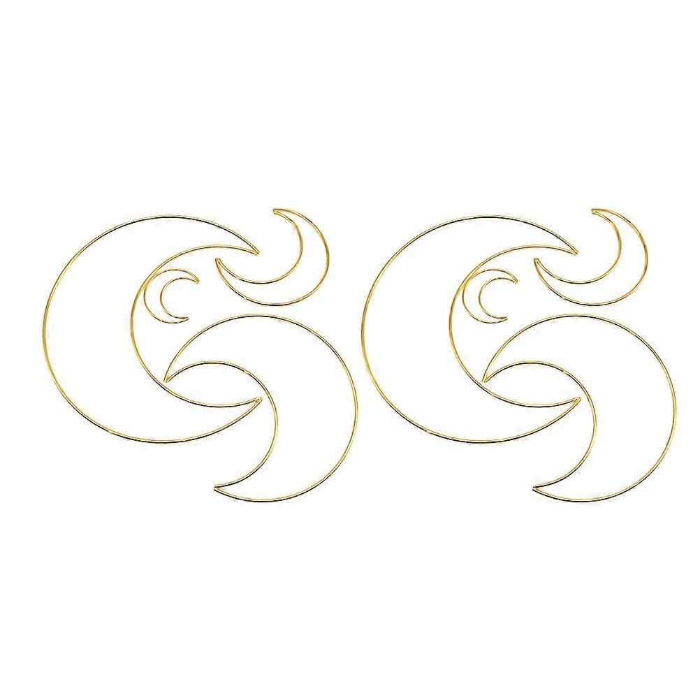 8pcs Dreamcatcher Metal Hoops for DIY Craft Making, Macrame Rings for Wind Chimes, Wreaths & Creative Projects