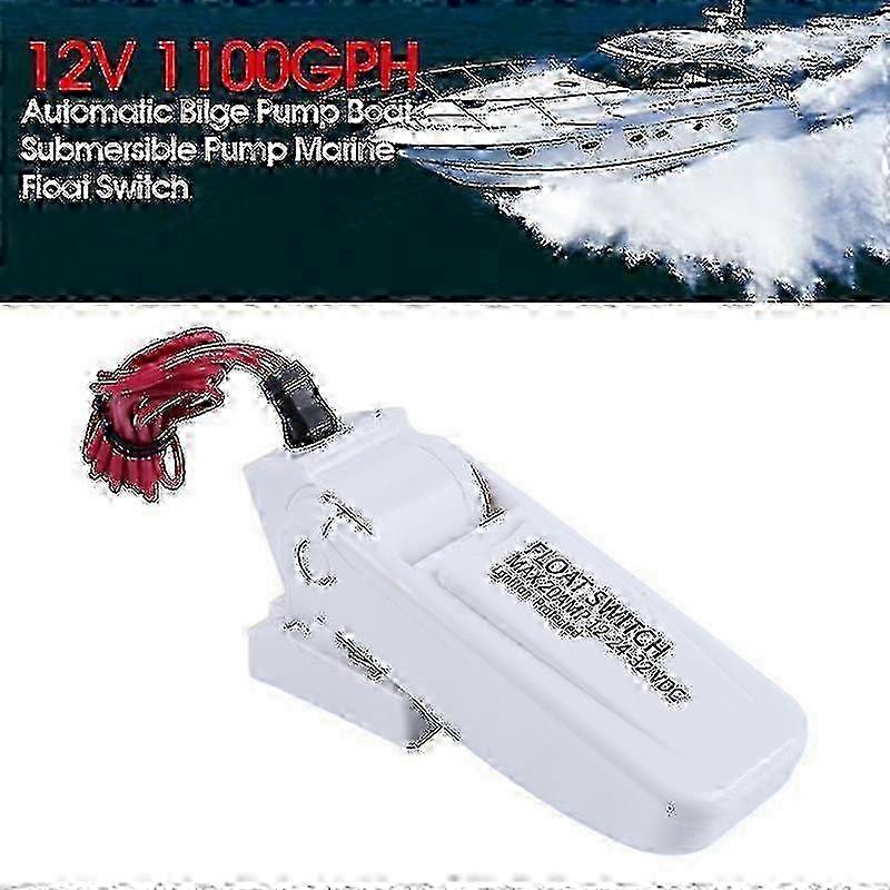 1100GPH Submersible Bilge Pump - 12V Automatic Marine Pump with Float Switch Edition 0620
