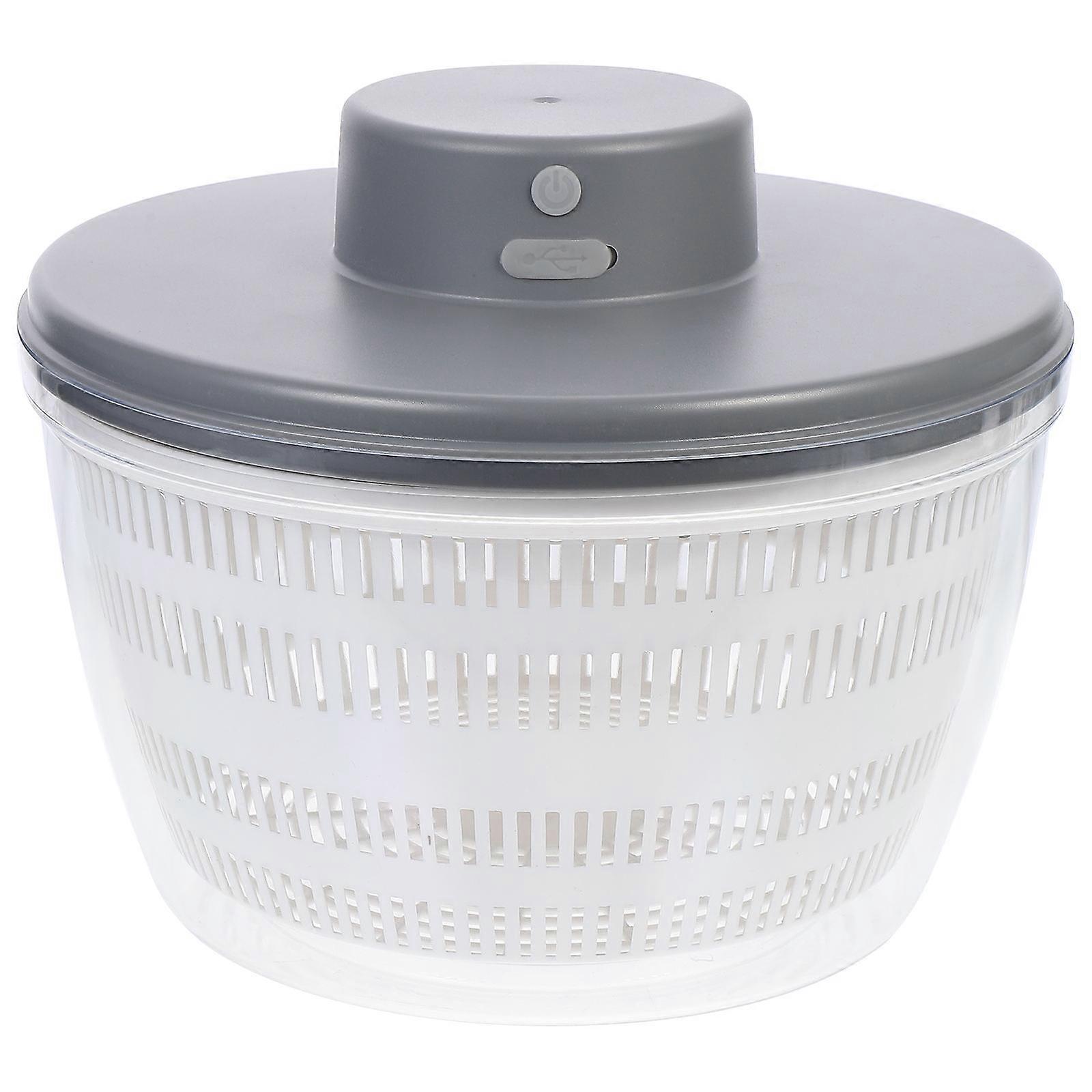 Electric Salad Spinner Dryer, Vegetable Dehydrator for Fast Draining, High End Design, Efficient Kitchen Storage Utensil