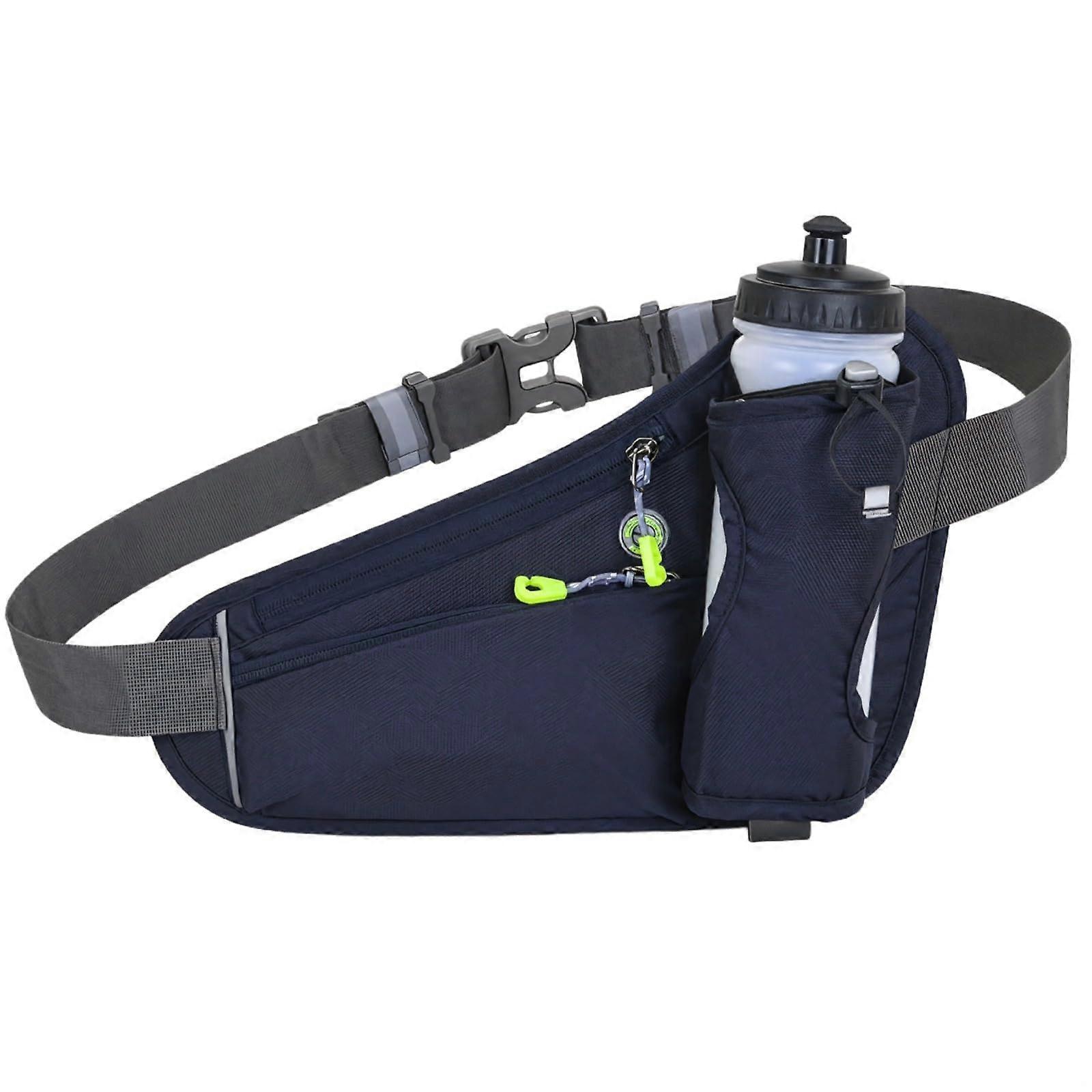 Running Waist Bag with Hydration Holder, Reflective Sports Belt for Phone Storage, Adjustable Strap for Jogging Hiking Ref: 6070