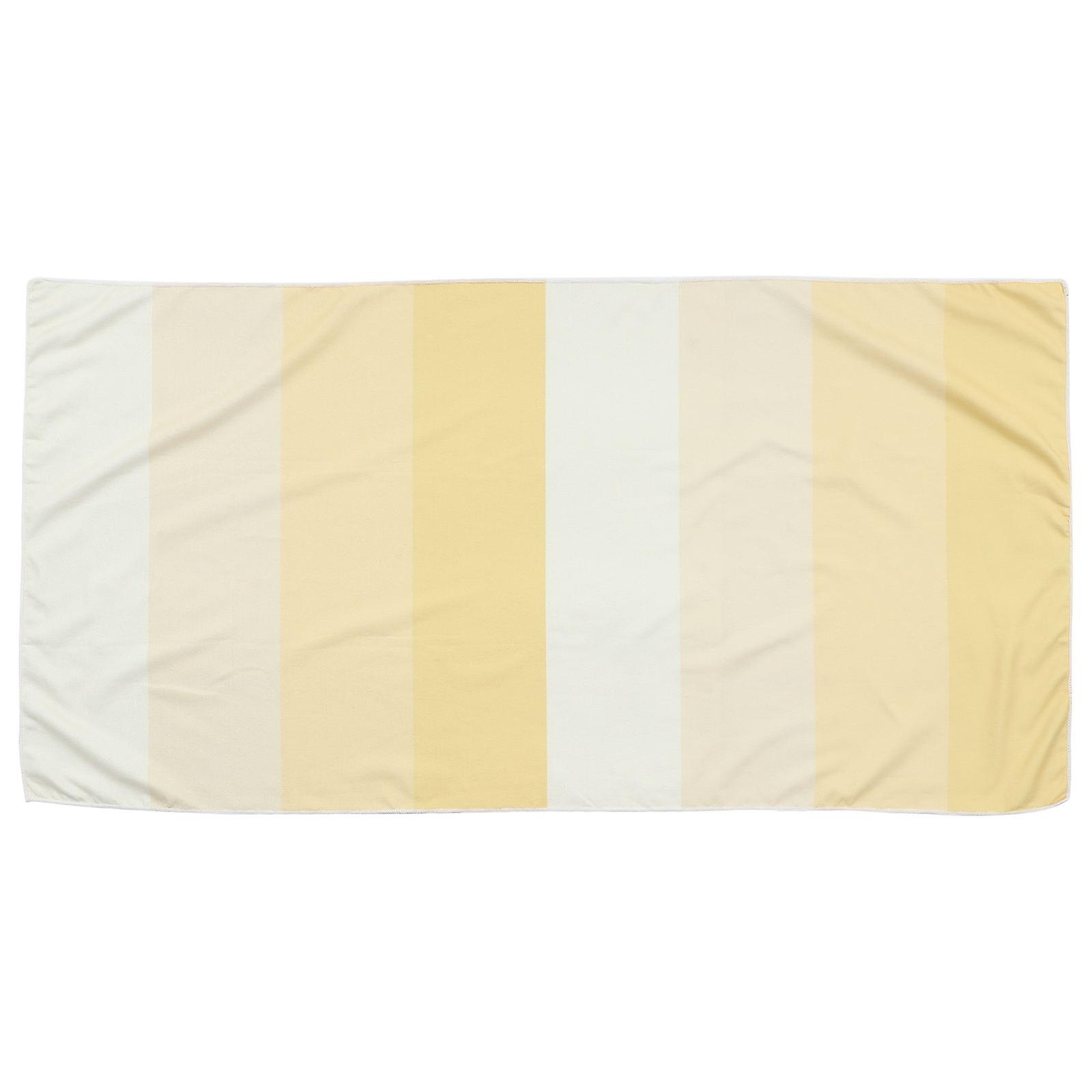 Yellow Microfiber Beach Towel Quick Drying Towel for Outdoor Use