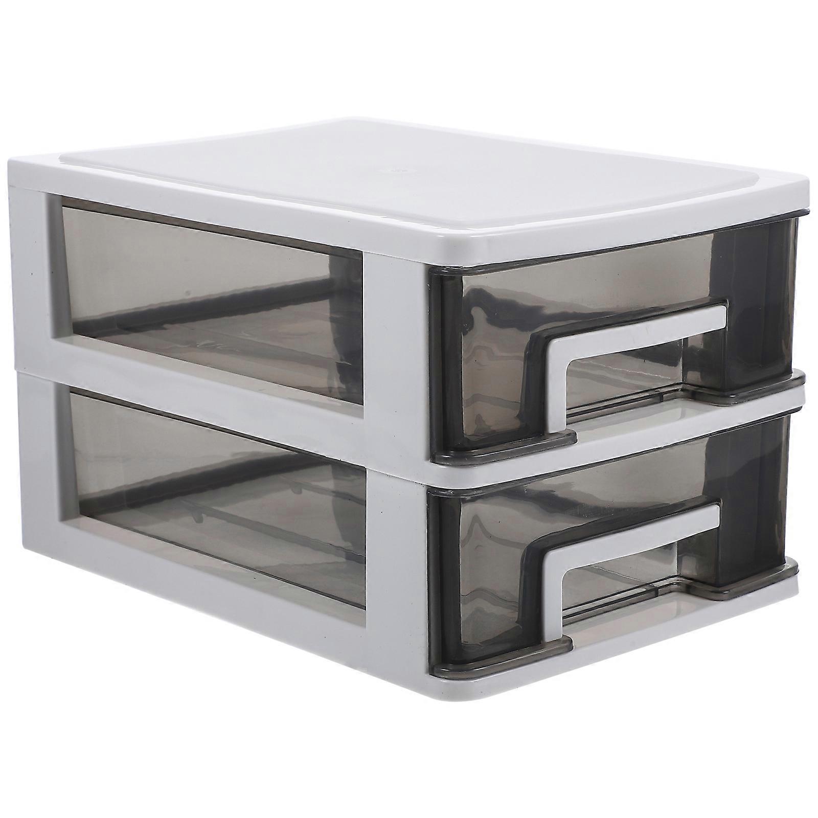 Crafts Storage Box Drawer Type Storage Box Dresser 21X15.2X13.2CM Rectangular Organization 1Pcs