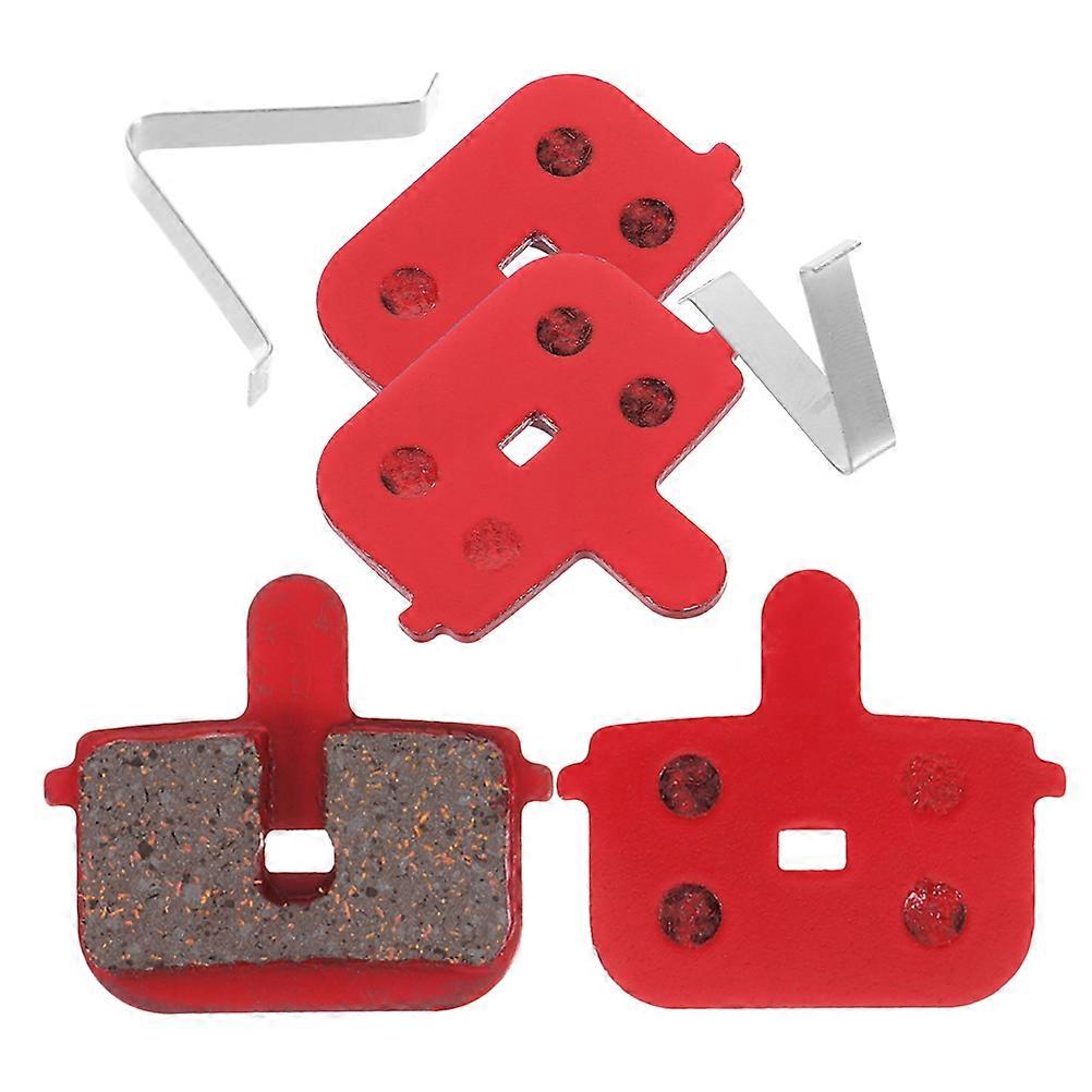 Cycle Brake Replacement Red Disc Brake Pads Mountain Road Bike 2Pairs