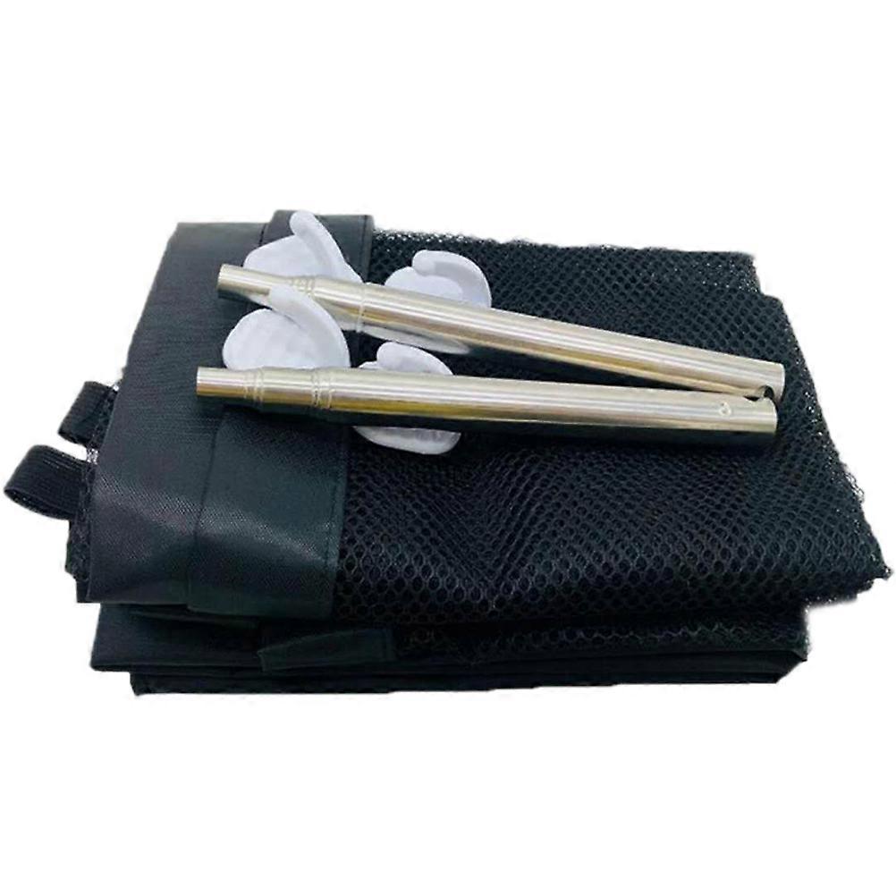 Barrière pour chien en acier inoxydable noir 180x75x1cm Garde de sécurité 1Set
