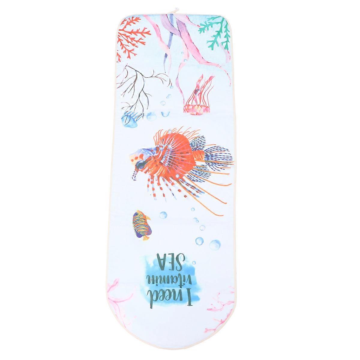 Board Replacement Cover Fashion Ironing Cover Ocean Series Pattern Multi-Colored 138.00X49.00X0.40CM Stain Resistant 1Pack