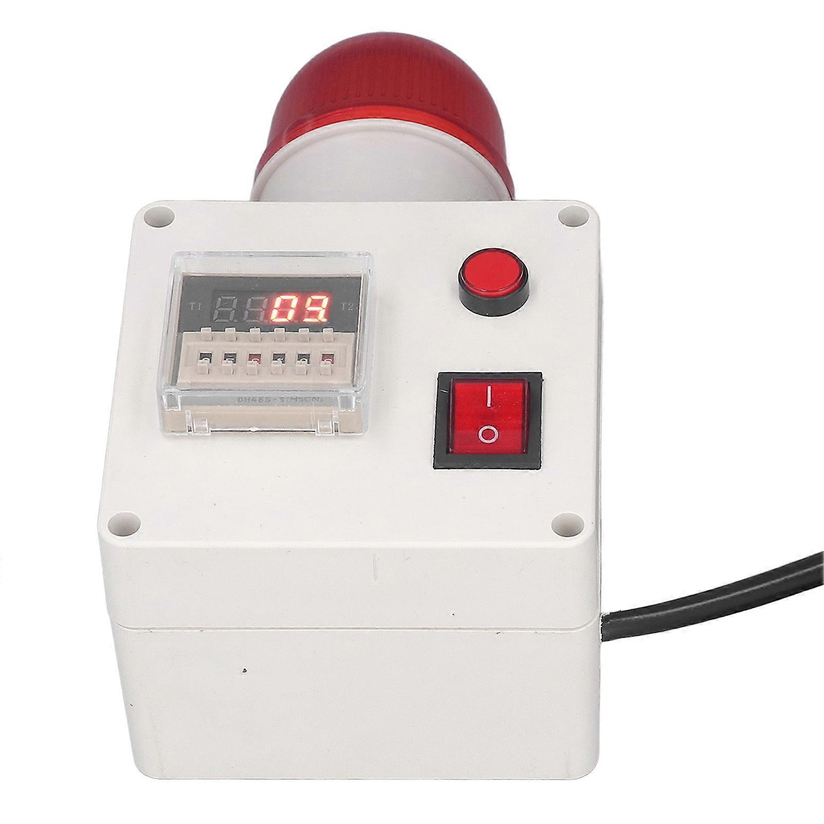 Industrial Alarm Smart Cycle Timing Siren 90‑110 High Decibel Sound Alarm 6 Digits