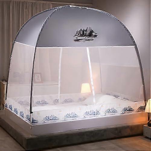 Pop-Up Mosquito Net Tent Canopy for Beds, Portable 1.2M Self-Standing Camping Tent with Fully Enclosed Mesh Floor