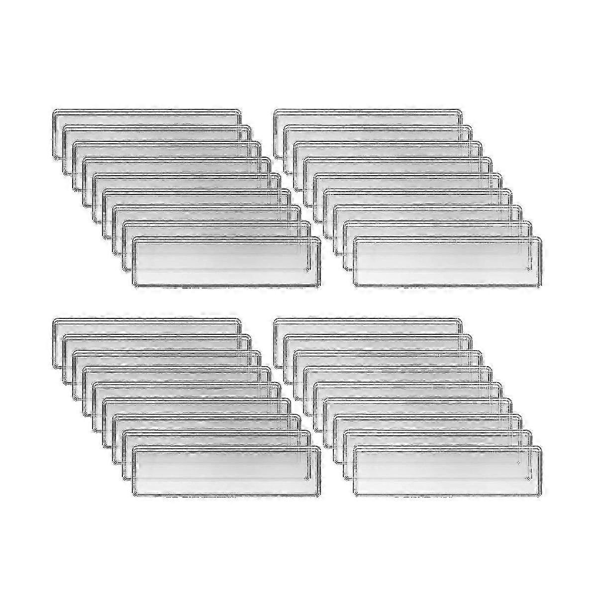 Clear Adhesive Shelf Tag Holders 1.2 X 4.3 Inch Card Pockets for Supermarket Drawers (60,2024 Dong)