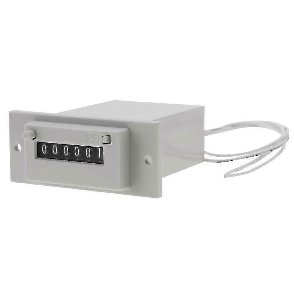 6 Digit Electromagnetic Pulse Counter for 110V / 220V AC or 24V DC