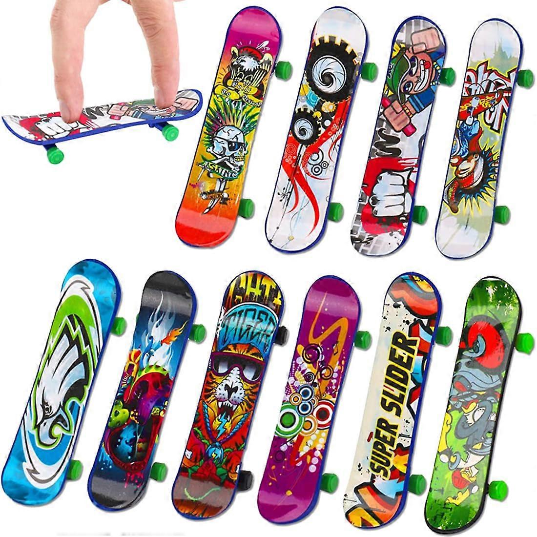 Finger Skateboard 8 Stylish Fingerboards, Toy for Party, Random Style Pack