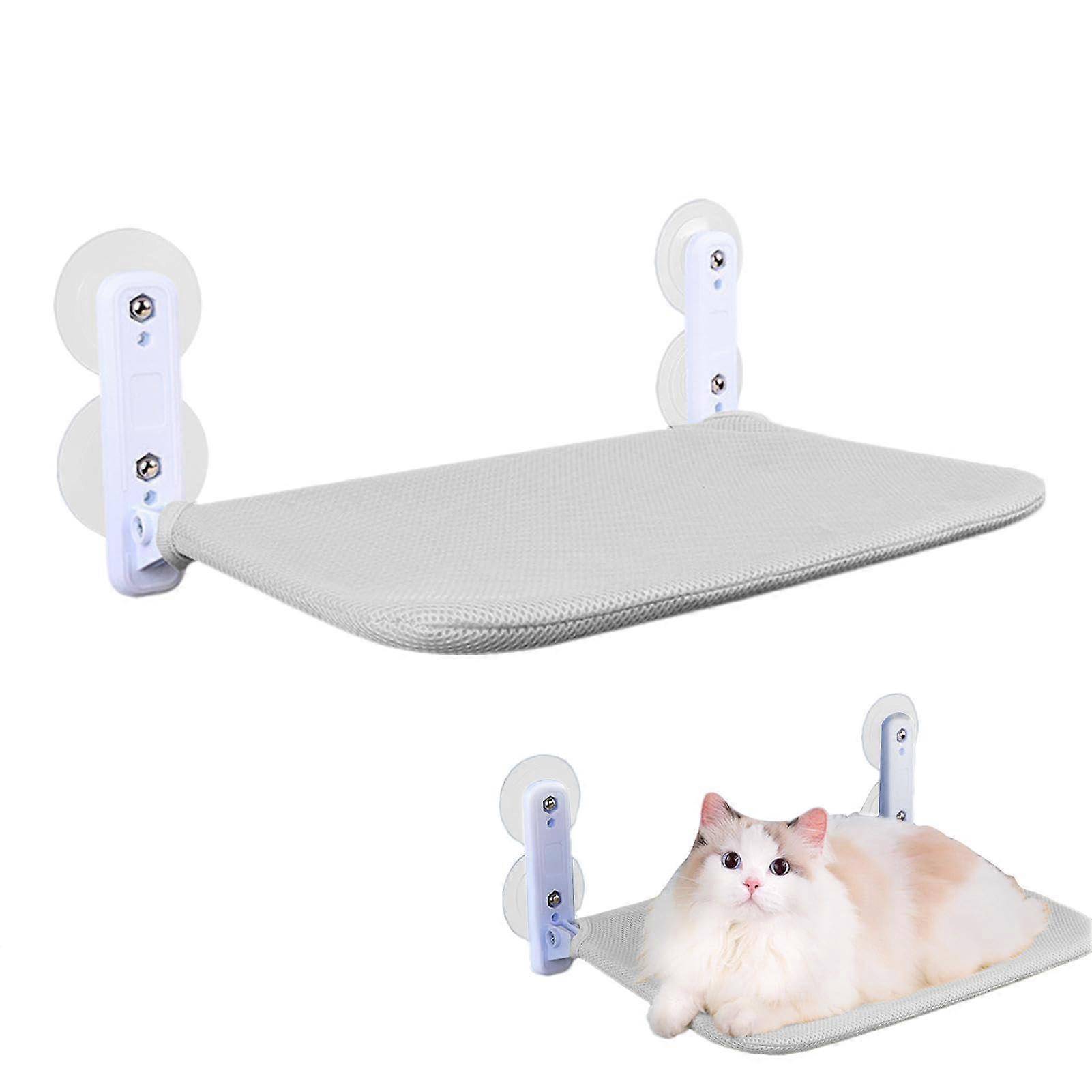 Cat Window Seat, Foldable Cat Bed with Suction Cup, 52 x 30 cm
