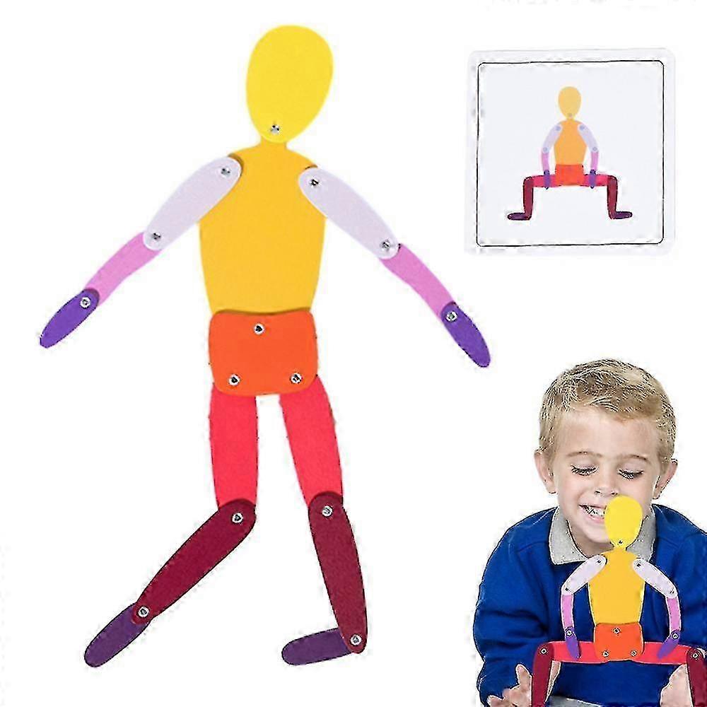 Transformable Stick Man Toy with 30 Cards - Fun for Parties, Birthdays, and Outdoor Rewards