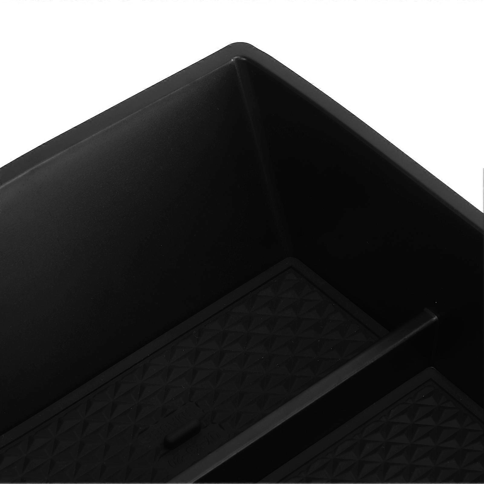 Armrest Center Console Organizer Tray Storage Box Replacement for Sienna 2021 Matte Black