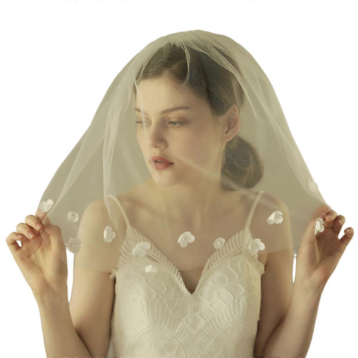 Floral bridal veil, 1 pc.，975