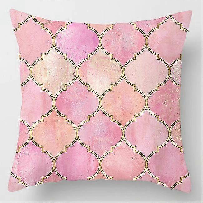 Decoratieve Sofa Kussensloop Bed Kussensloop Home Decor Roze Veer Kussensloop Ontwerp