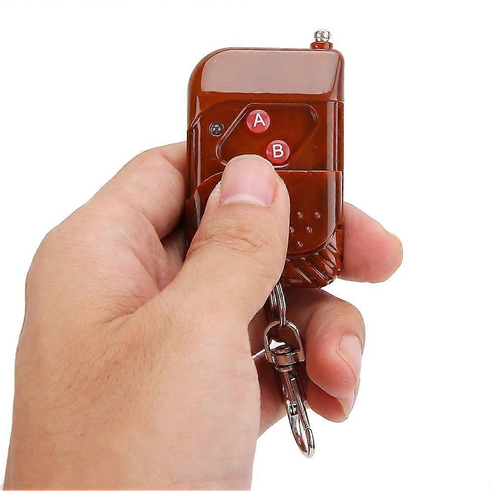 Universal 433 mhz Wireless Remote Control Switch 12v/24v 2CH Relay Module With 2 Buttons