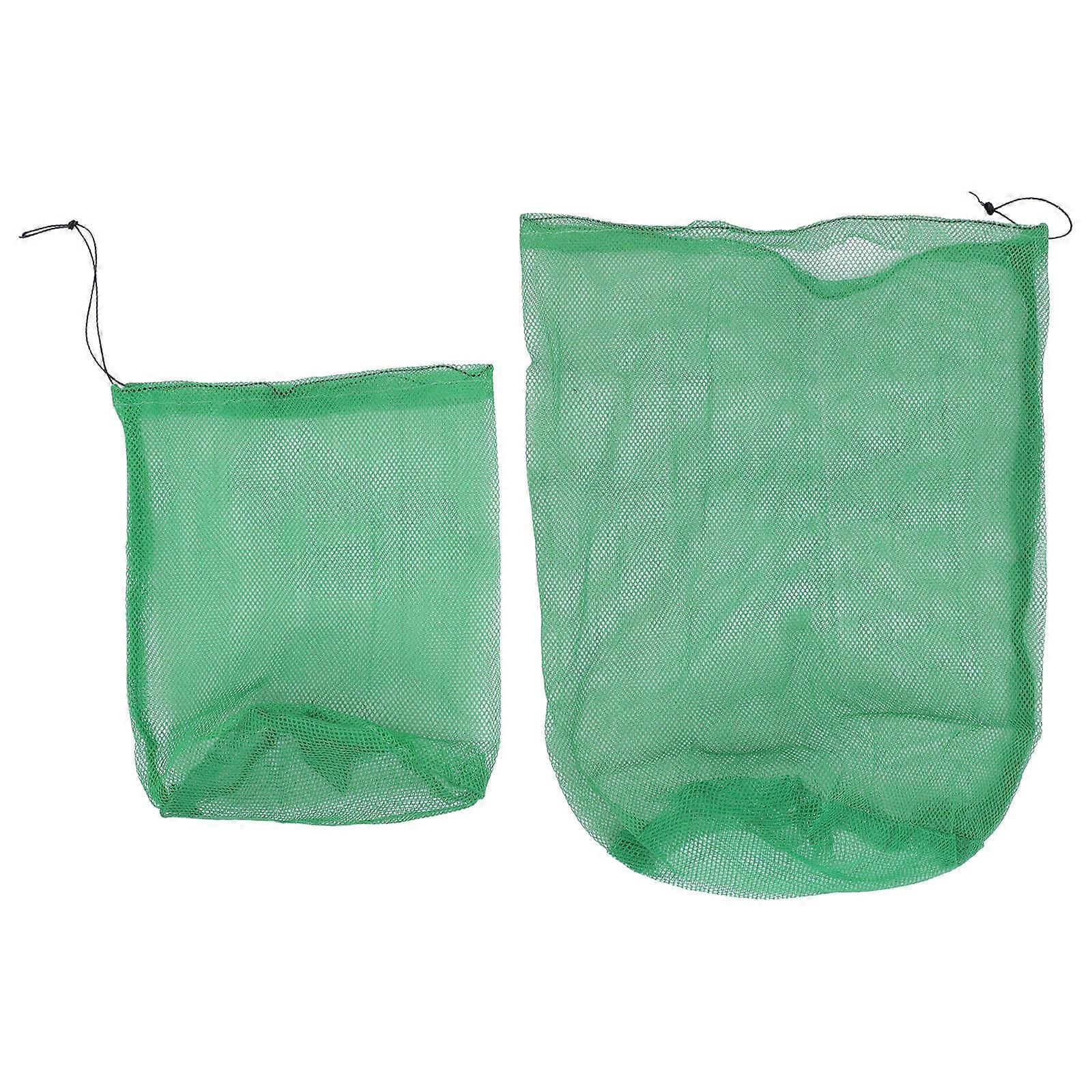 Fish Mesh Sack Green 70X55CM Portable Lightweight Design Fishing Tools