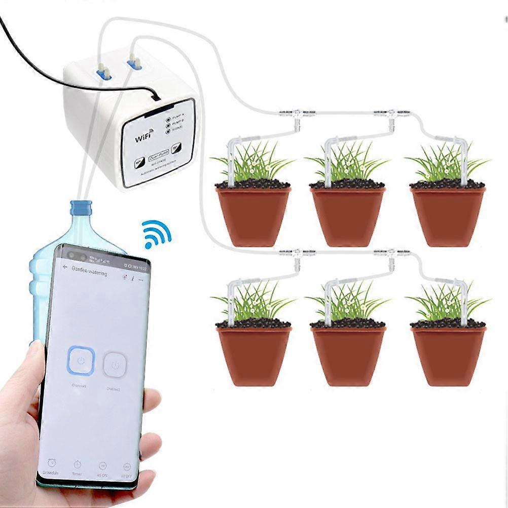 Wifi Double Pump Smart Watering System Smart Self Timer Device Remote Controlled Watering Tool