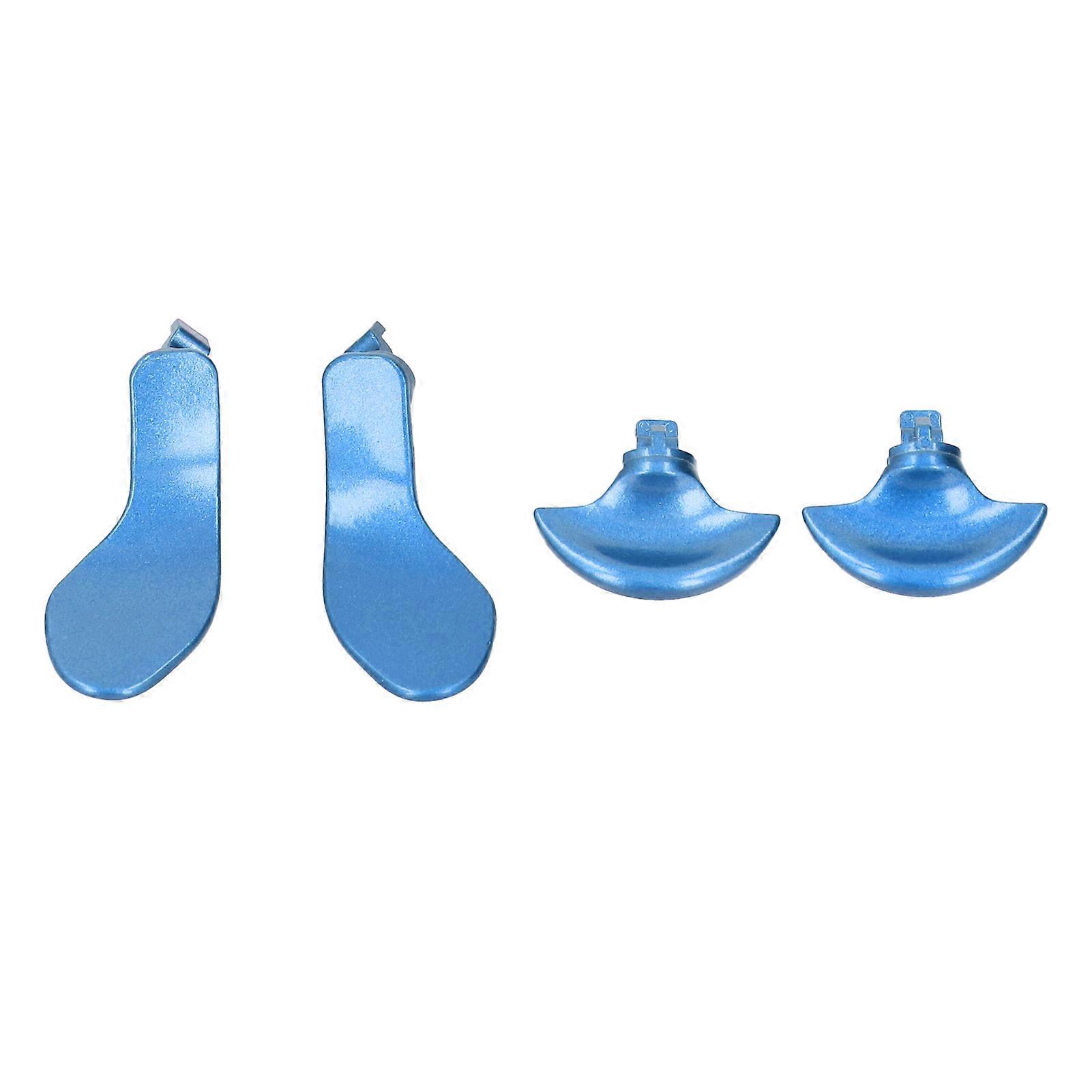 4PCS Stainless Steel Interchangeable Back Paddles for Edge Controller - Blue, Stylish & Durable