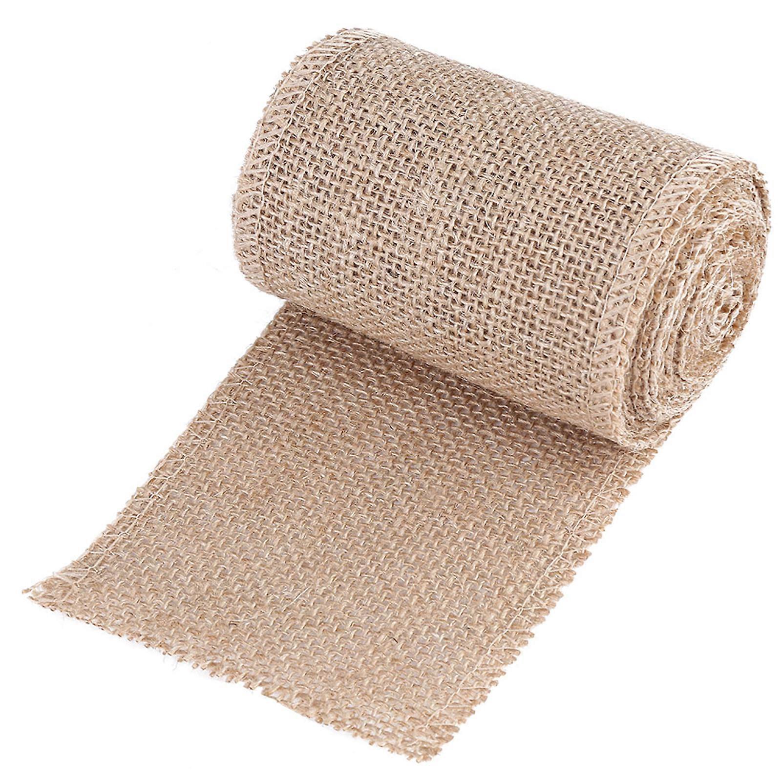 Burlap Roll Decorative Jute Hessian Fabric For Making Christmas Party Ornaments (width: 10cm)