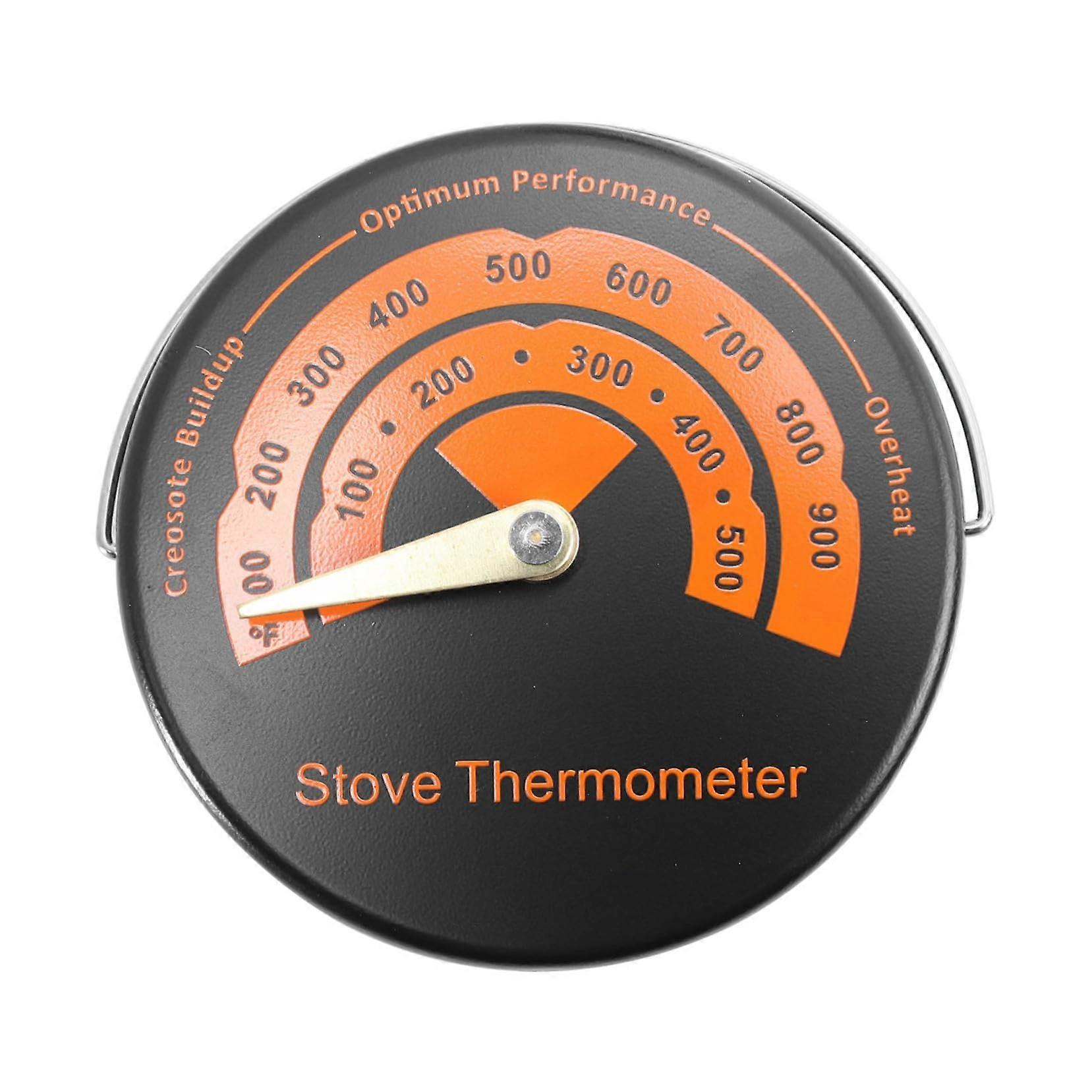 1 Piece Magnetic Thermometer for Gas Pellet Stoves, Temperature Gauge for Flue Pipe, Precise Temperature Meter for Heating Performance