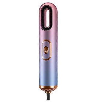 Hair Dryer Leafless Low Noise Powerful Motor Double Ion Outlet Fast Wind Speed Lock Moisture Hair Dryer AC 220V Gradient ColorYMMR)