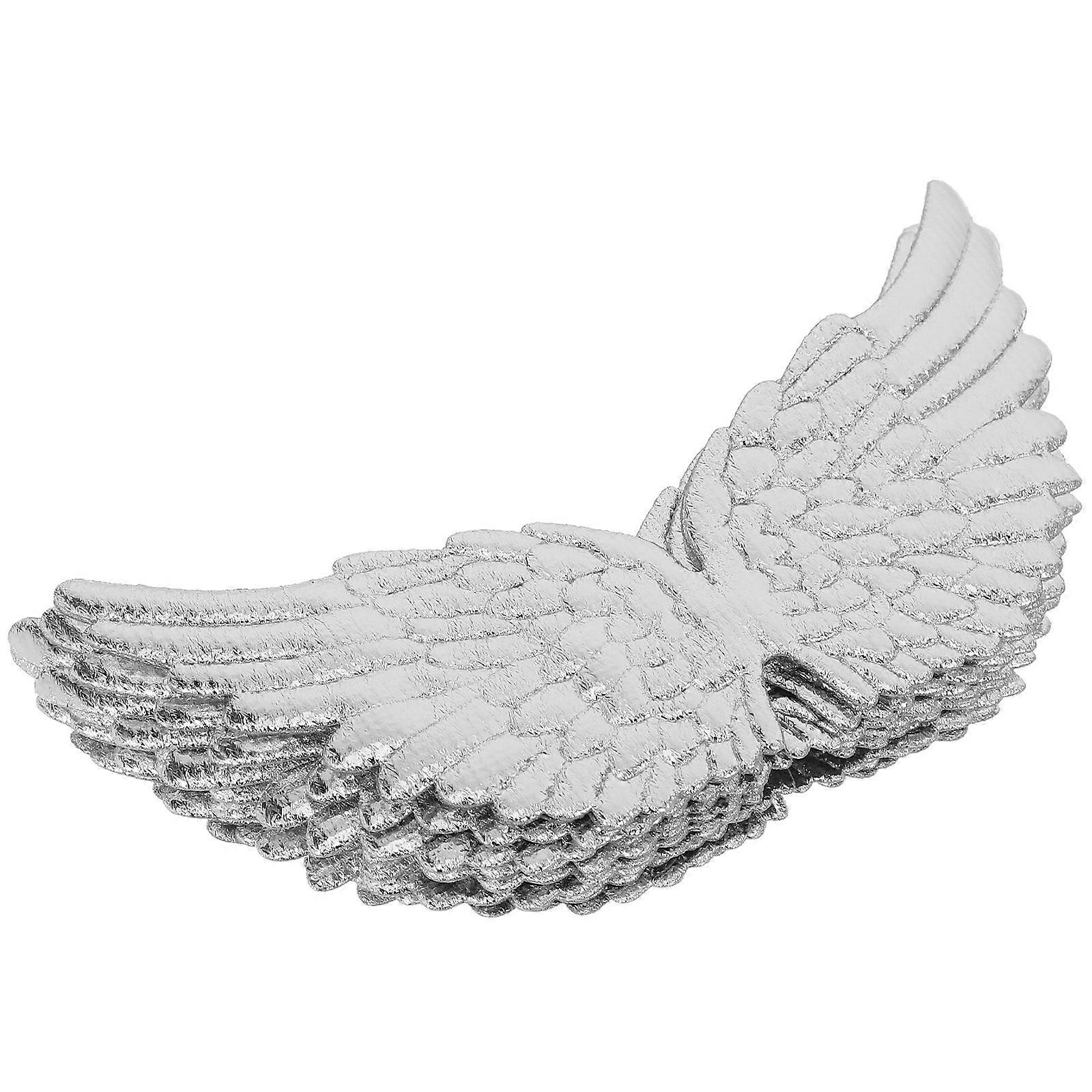Wings for Crafts Silver Mini Size Hiding Damaged Spots Backpack Accessory 12PCS