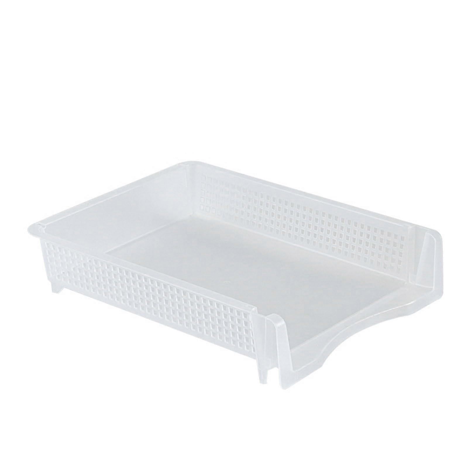 Stackable letter tray, spacesaving, document holder, vertical, horizontal, rectangular, desk organizer