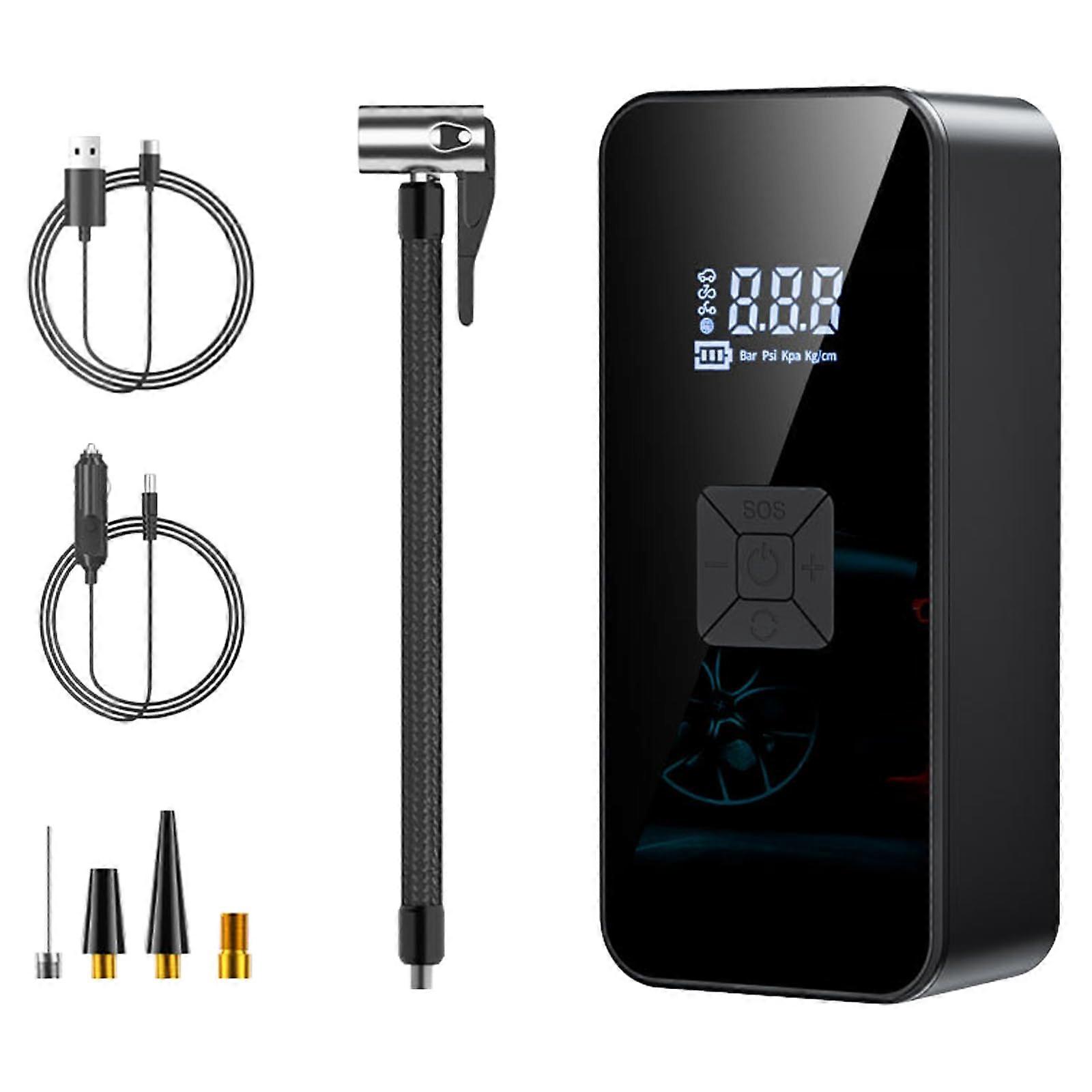 Speed Wireless Car Tire Inflator Digital Display Air Compressor Rechargeable Inflation Efficiency Rechargeable Model