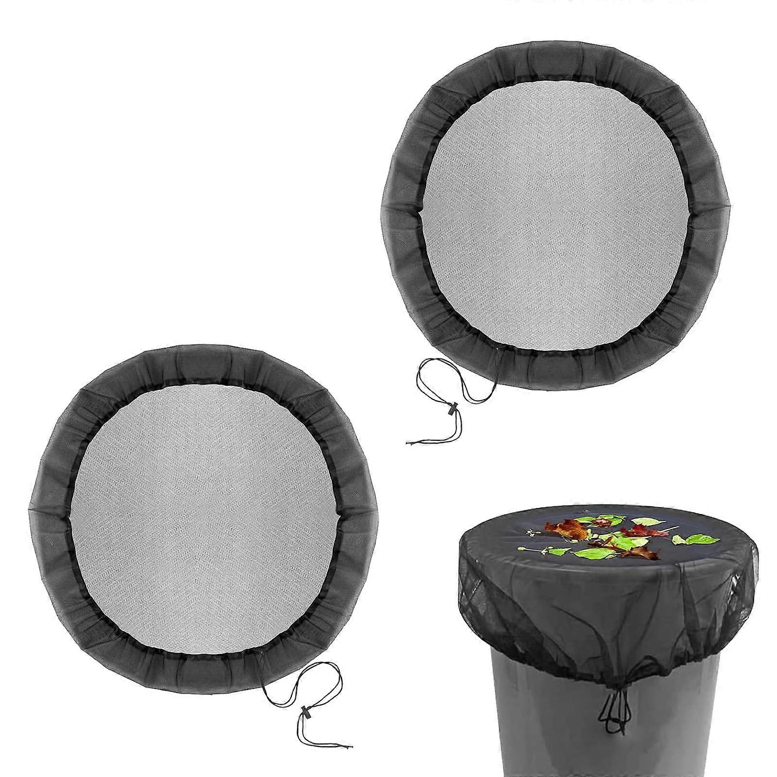 Pack of 2 Rain Butt Net, Adjustable Cover with Drawstring, Mosquito Protection, 60 cm