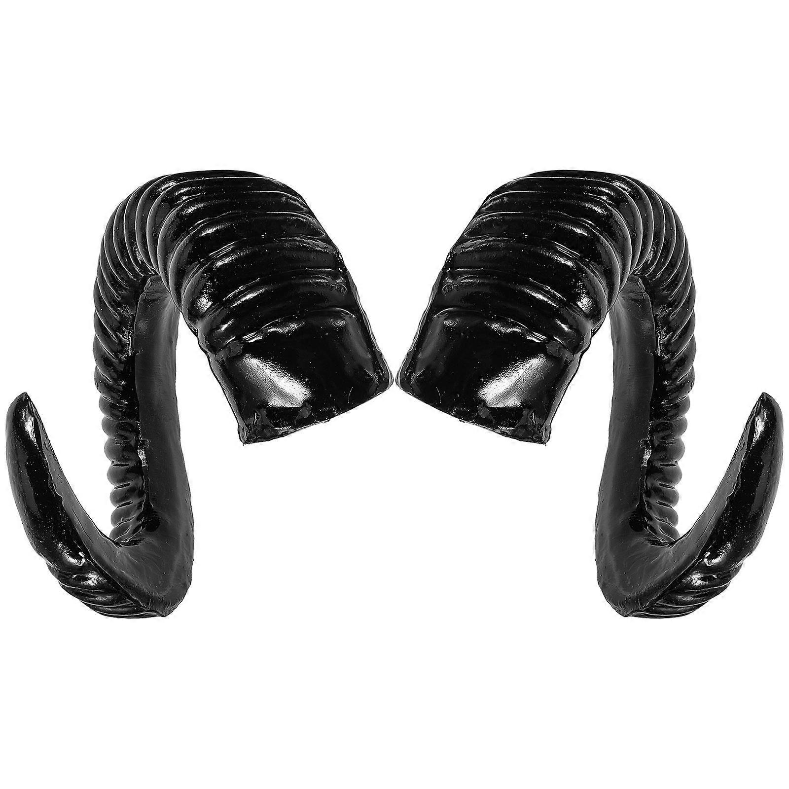 1 Pair of Artificial Sheep Horns DIY Horns Headband DIY Supplies Halloween Party Cosplay Sheep Horns