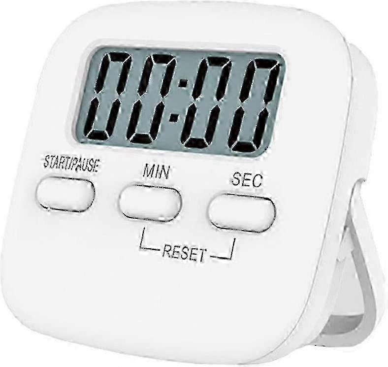 Digital Kitchen Timer with Loud Alarm - Magnetic Countdown Stopwatch Timer with Big Digits, Back Stand & Hanging Hole for Cooking & Bathing