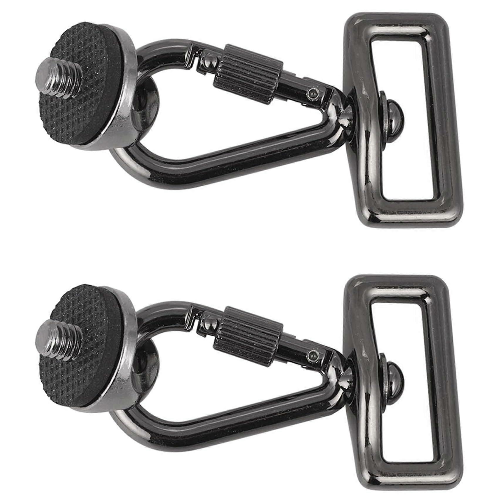2X Camera Accessories 1/4 Inch Screw Adapter and Connection Hook for Quick Release Sling Strap for DSLR Cameras