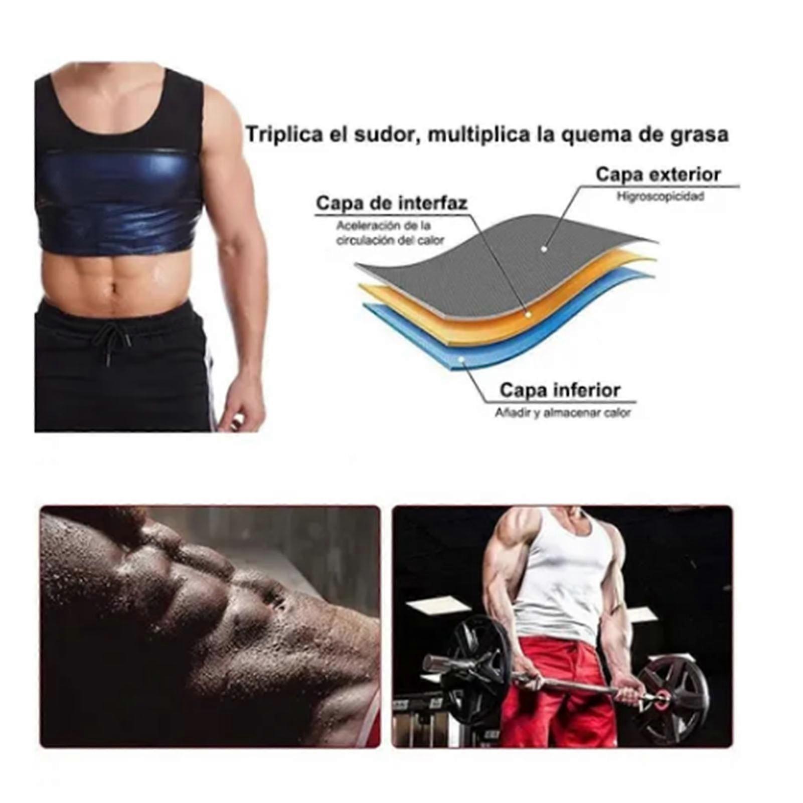 Men Sauna Vest Quick Drying Light Comfortable Compression Sweating Training Slimming Sauna Vest M 