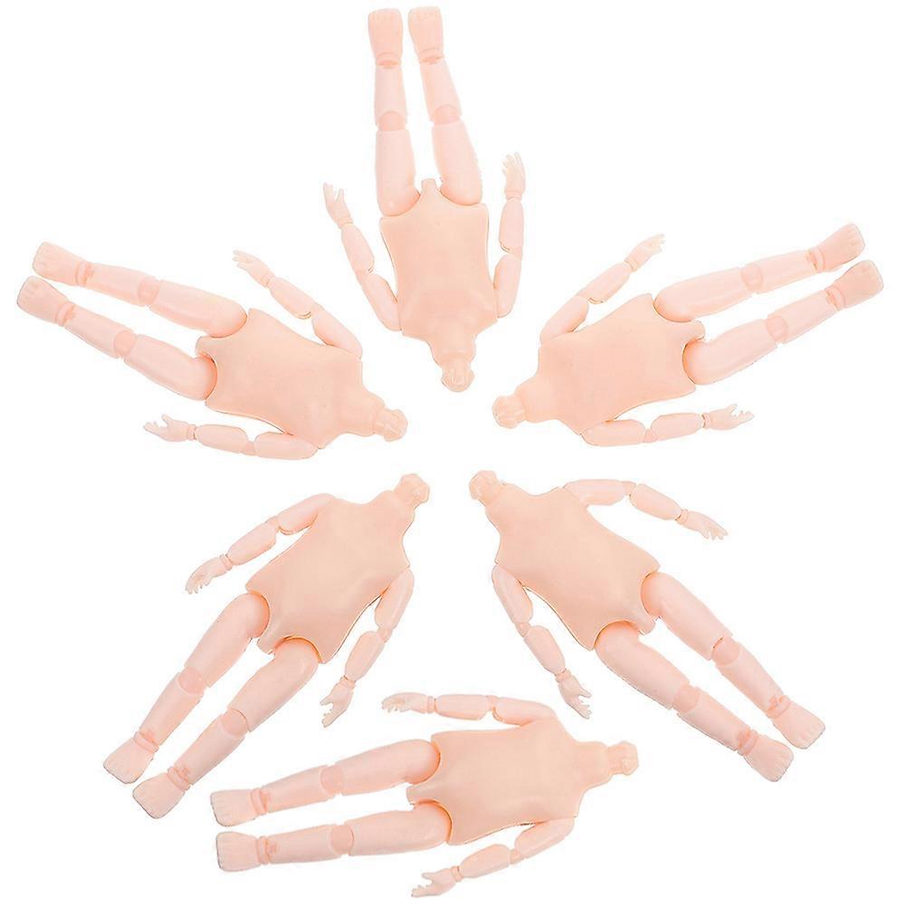 6Pcs Beige Plastic Dress Display Mannequin for Decor Easy to Use and Clean Reusable 6Pcs