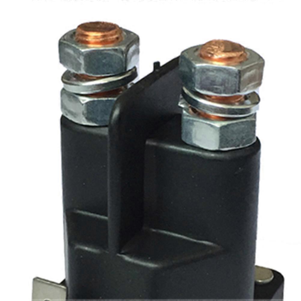 Car Battery Isolator Relay 12V Black Plastic Prevents Primary Battery Discharge Universal Applications