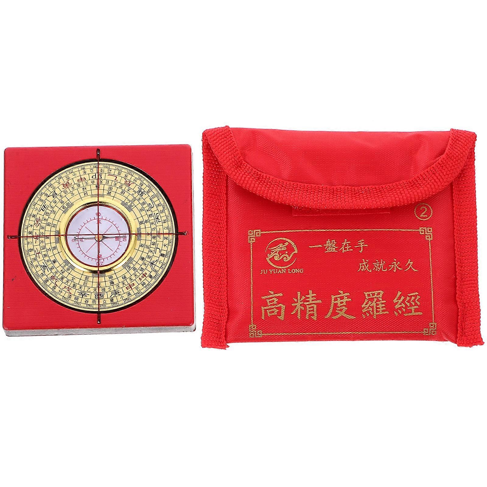 Portable Compass for Outdoor Use with Ancient Chinese Design and Smooth Surface 2.5 inches