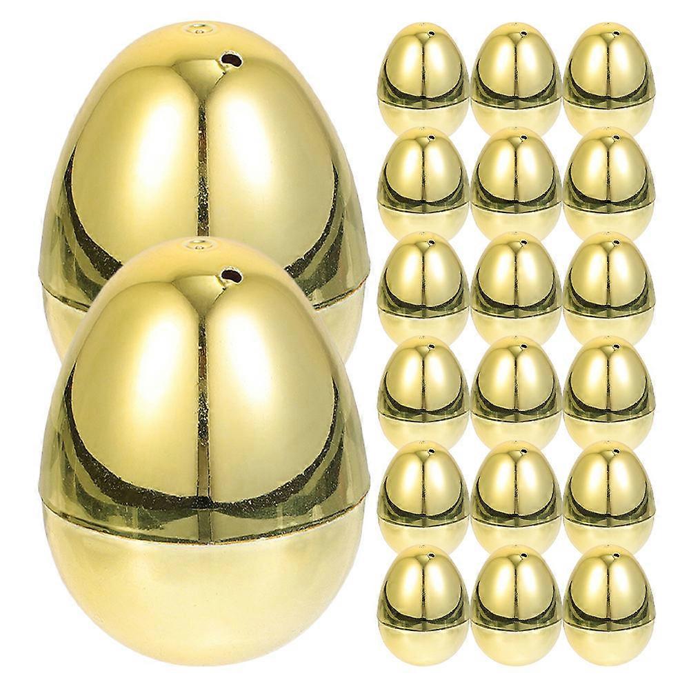 20pcs Easter Eggs Empty Plastic Egg Playthings Fillable Easter Egg Decors