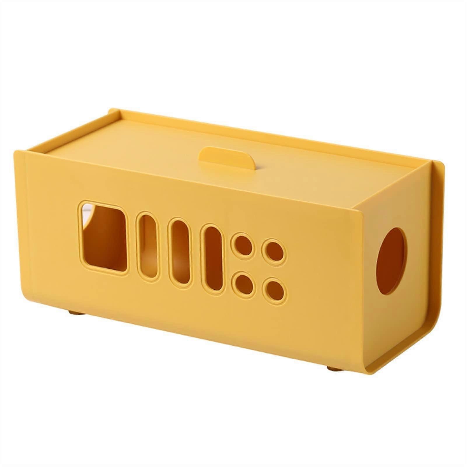 Cable management box for hiding cables and power strips