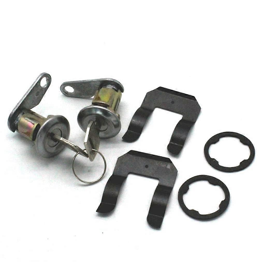 Pair of Auto Lockcraft Door Lock Cylinder Set with 2 Buttons/Fit for 8891 / Fit for Mercury 1990