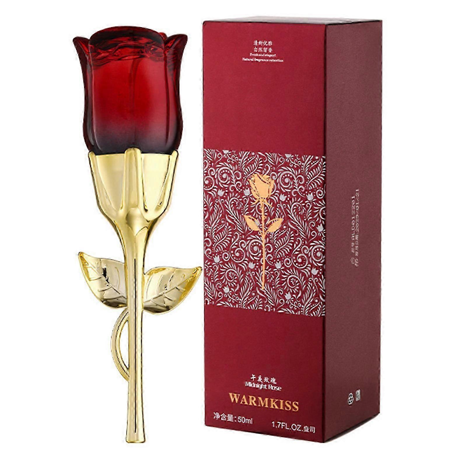 50 مل عطور ورد أحمر للنساء ، خالي من الفورمالديهايد زيت معطر طويل الأمد ، هدية للنساء