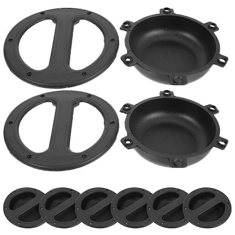 Speaker Handles Portable Round Speaker Handle Pulls Wear Resistant Load Bearing Capacity 8Pcs