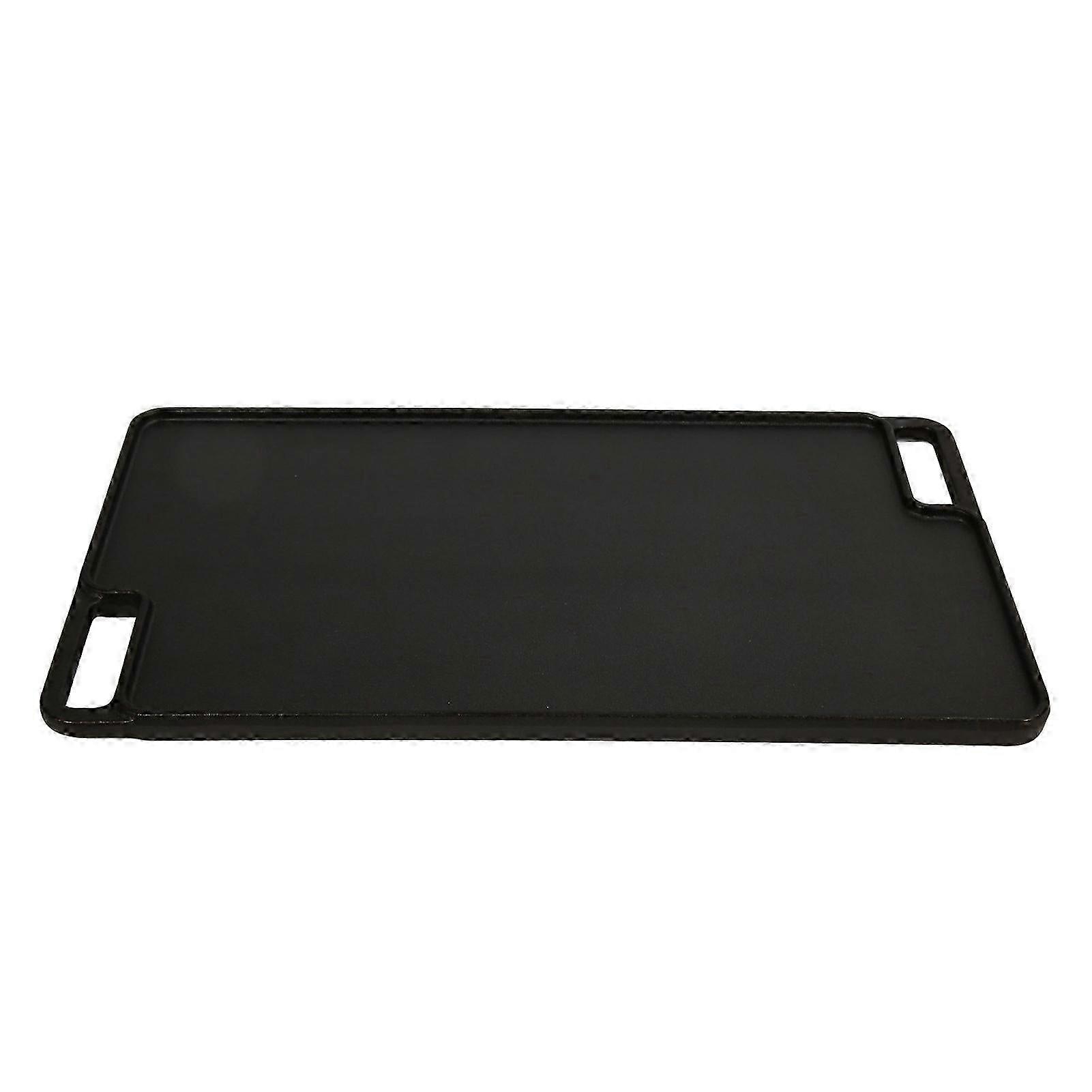 Cast Iron Griddle Plate Rectangular Double Sided Bbq Frying Pan Outdoor Bbq Iron Griddle Plate