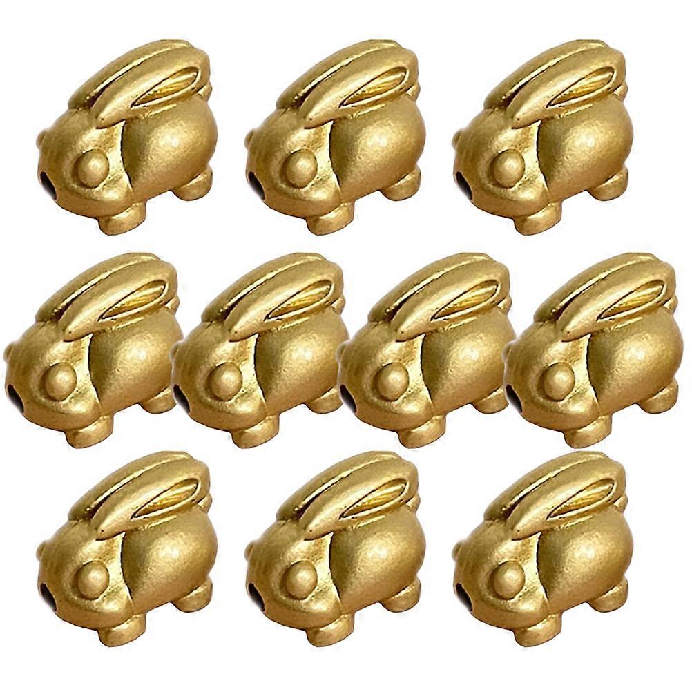 10Pcs DIY Jewelry Charms Rabbit Shape Brass Material For Family Craft Projects