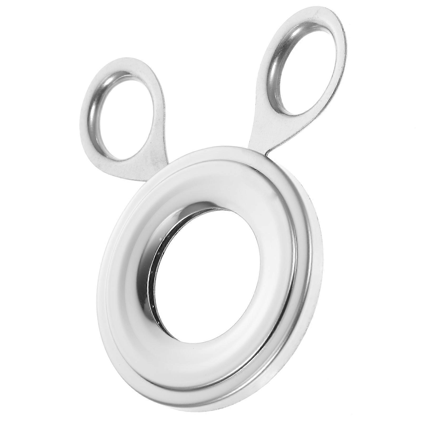 Stainless Steel Egg Cracker Tool for Home Use with Construction and Mirror Piece
