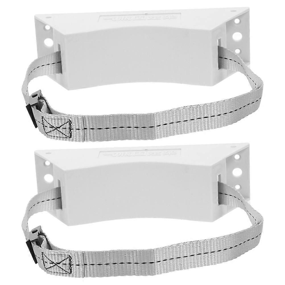 Gas Cylinder Wall Mounted Bracket 40L Holder For Laboratories And Workshops Light Grey Color Preventing Accidental Falls 2Set